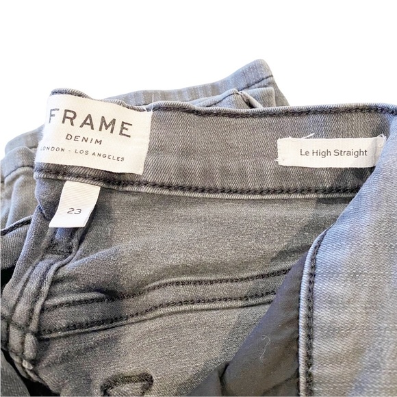 FRAME Le High Straight Skinny in Hunt - Picture 7 of 9